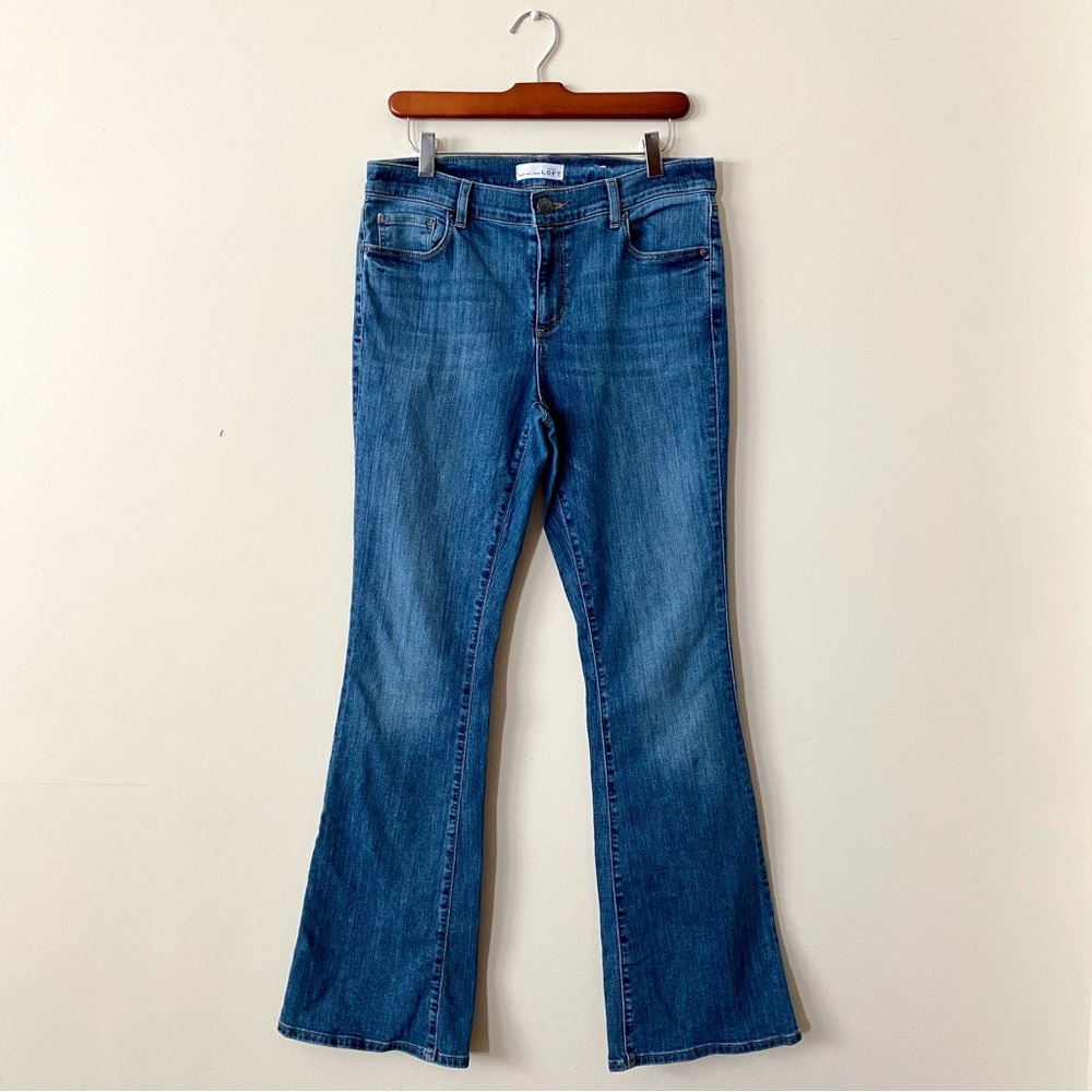 Loft Medium Wash Flare Bootcut Jeans Women’s Size 29/8 - Picture 13 of 13